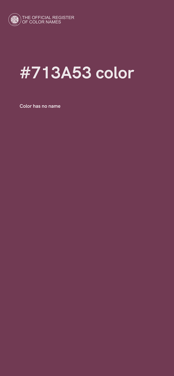 #713A53 color image