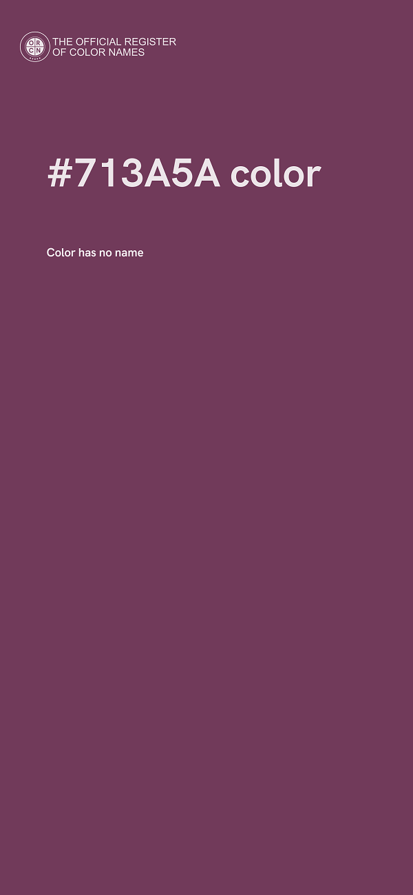 #713A5A color image