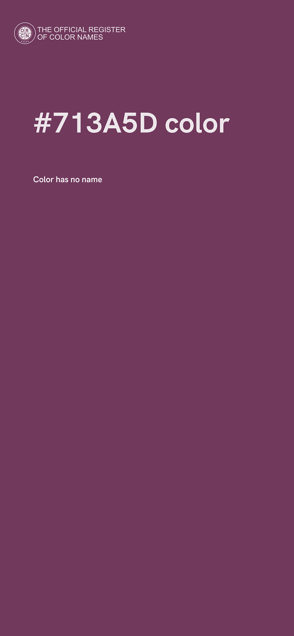 #713A5D color image