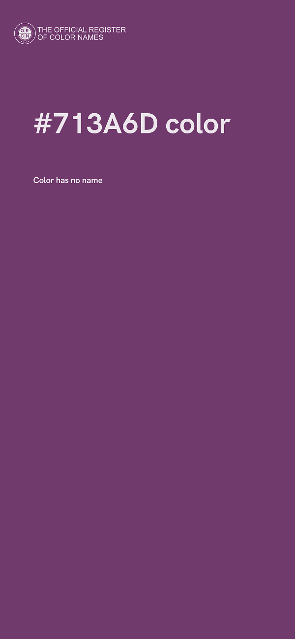 #713A6D color image