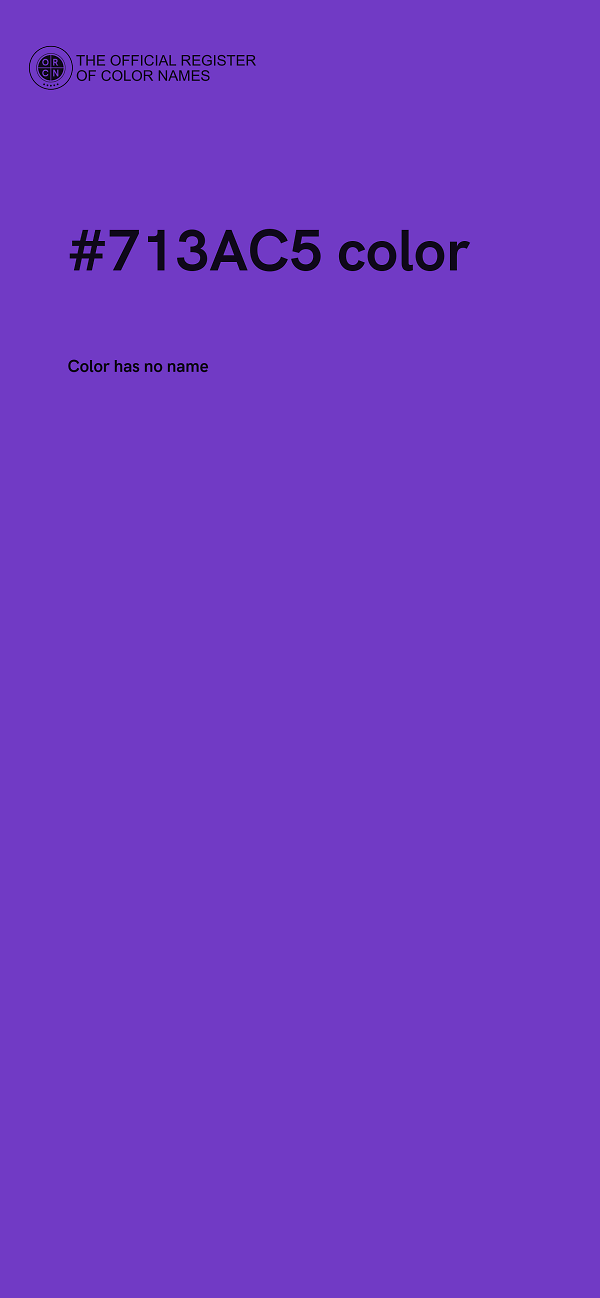 #713AC5 color image