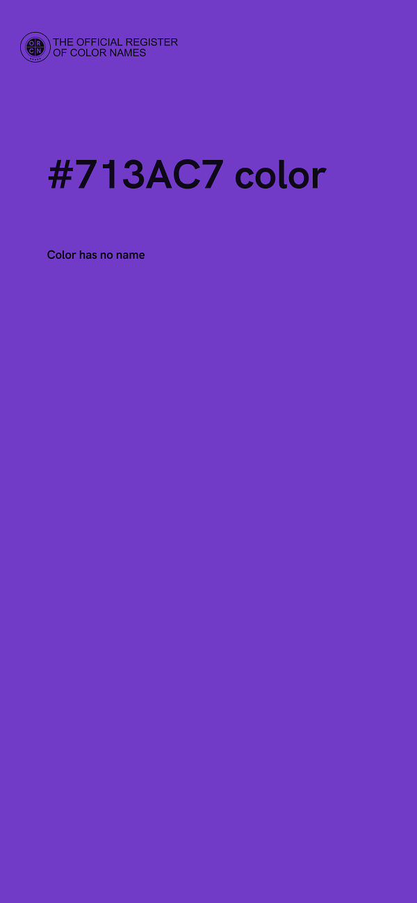 #713AC7 color image