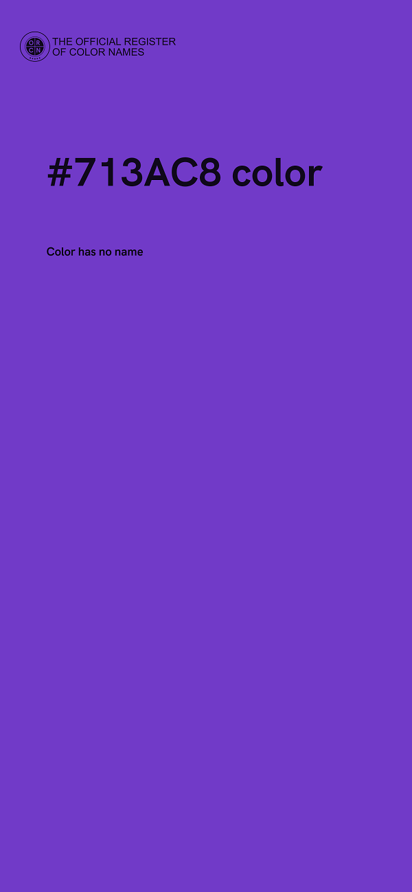 #713AC8 color image