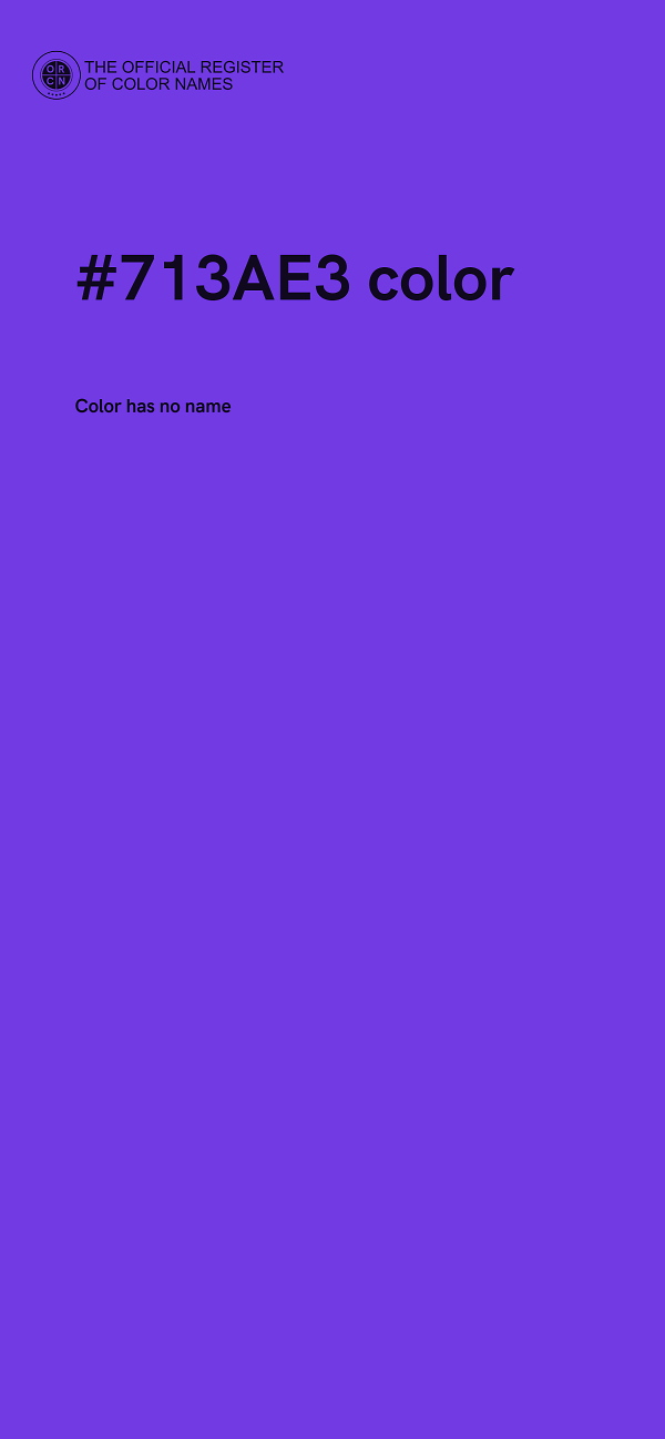 #713AE3 color image