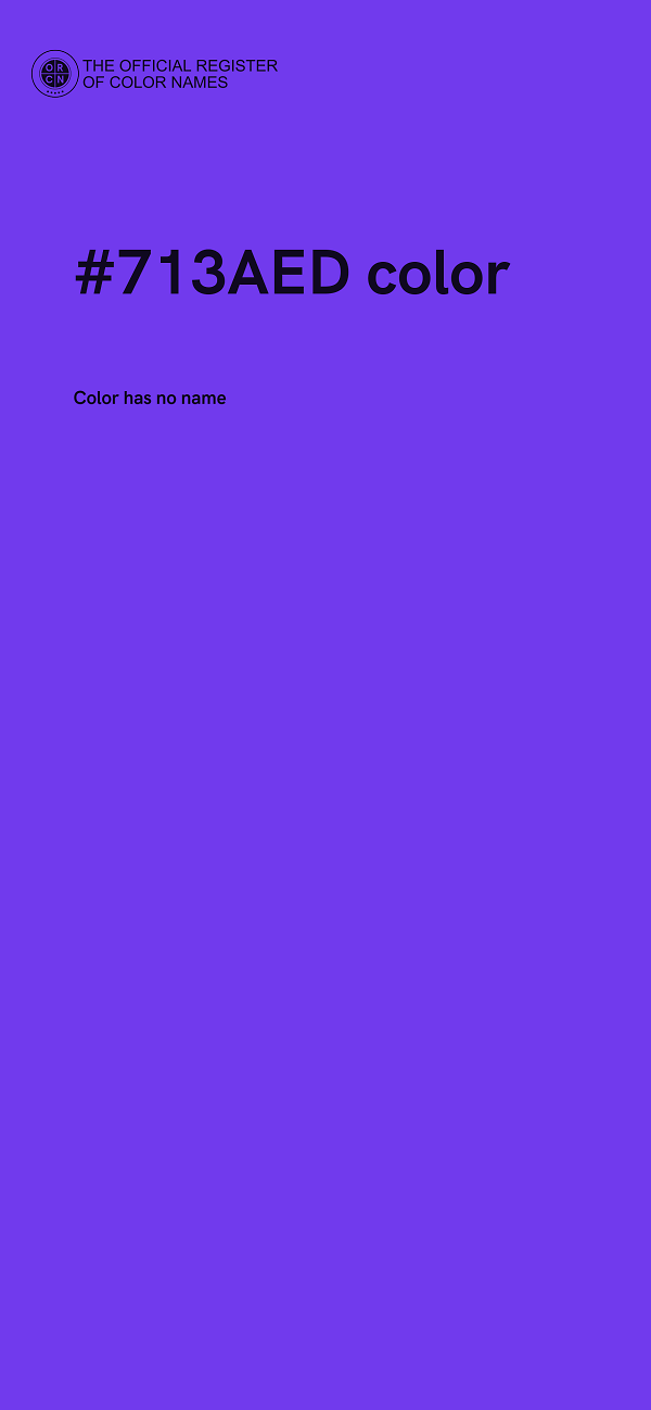 #713AED color image
