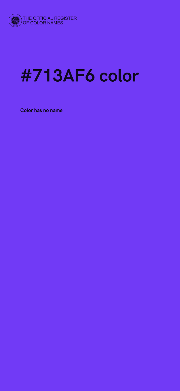 #713AF6 color image