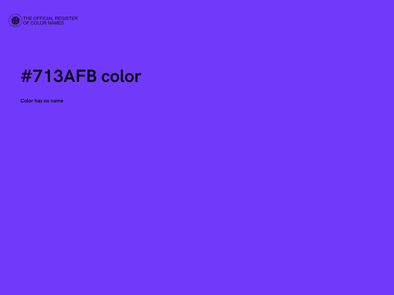 #713AFB color image