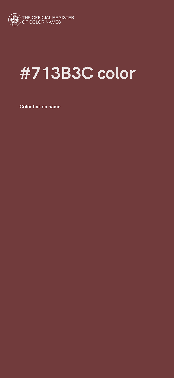 #713B3C color image
