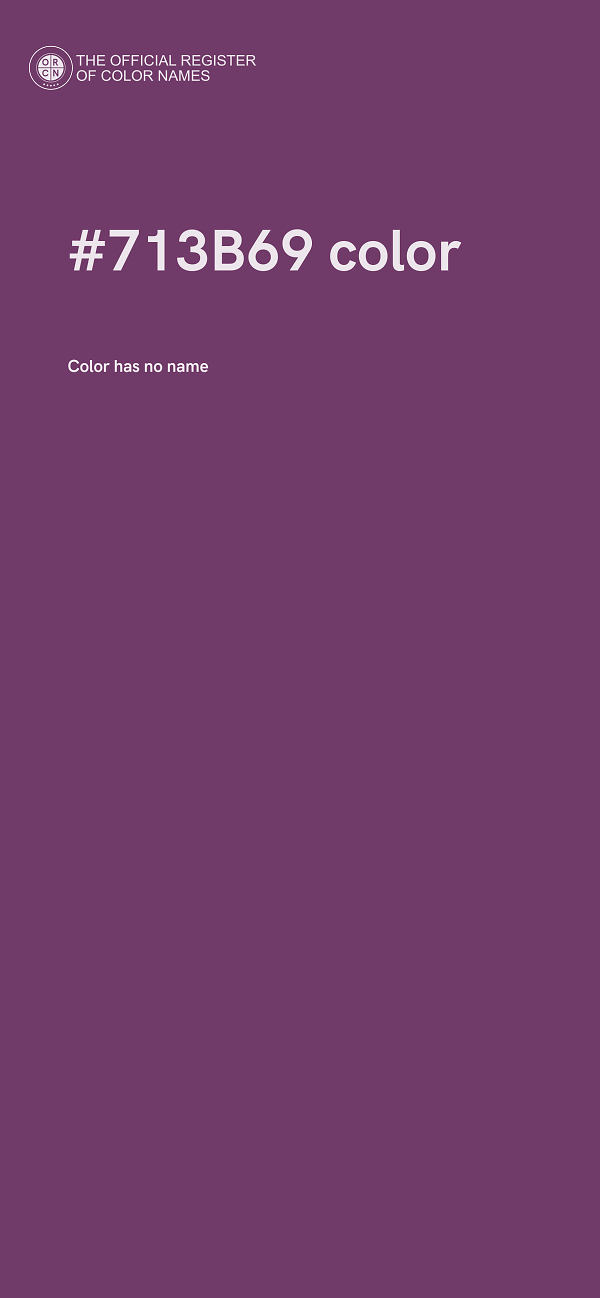 #713B69 color image