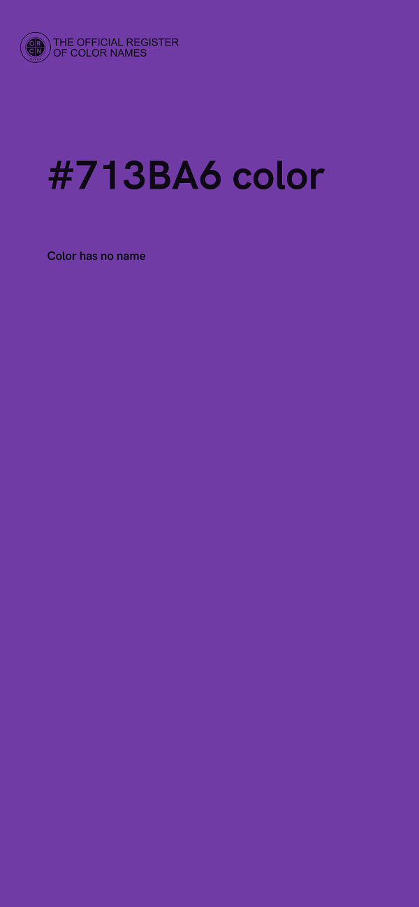 #713BA6 color image