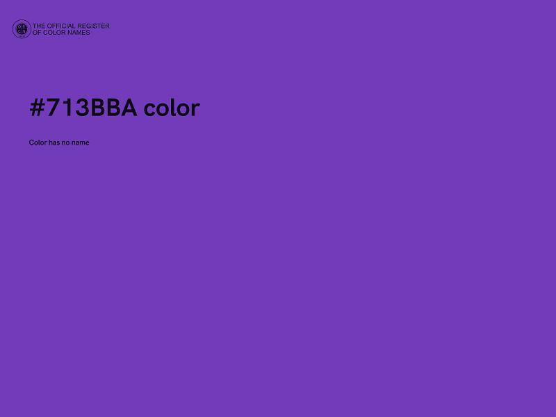 #713BBA color image