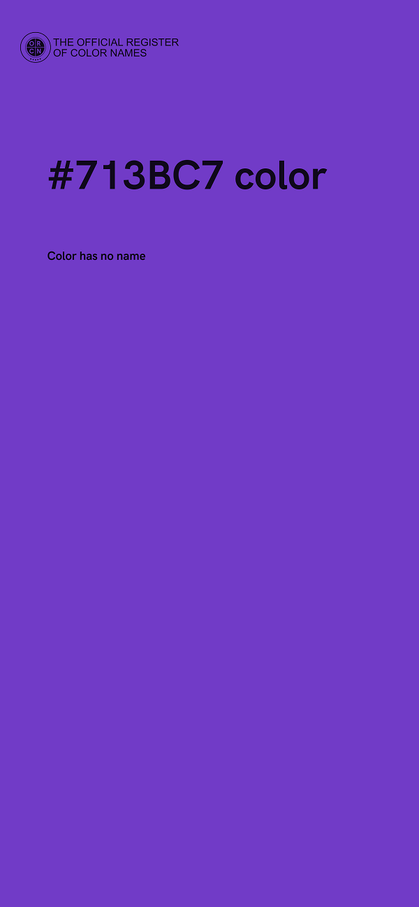 #713BC7 color image