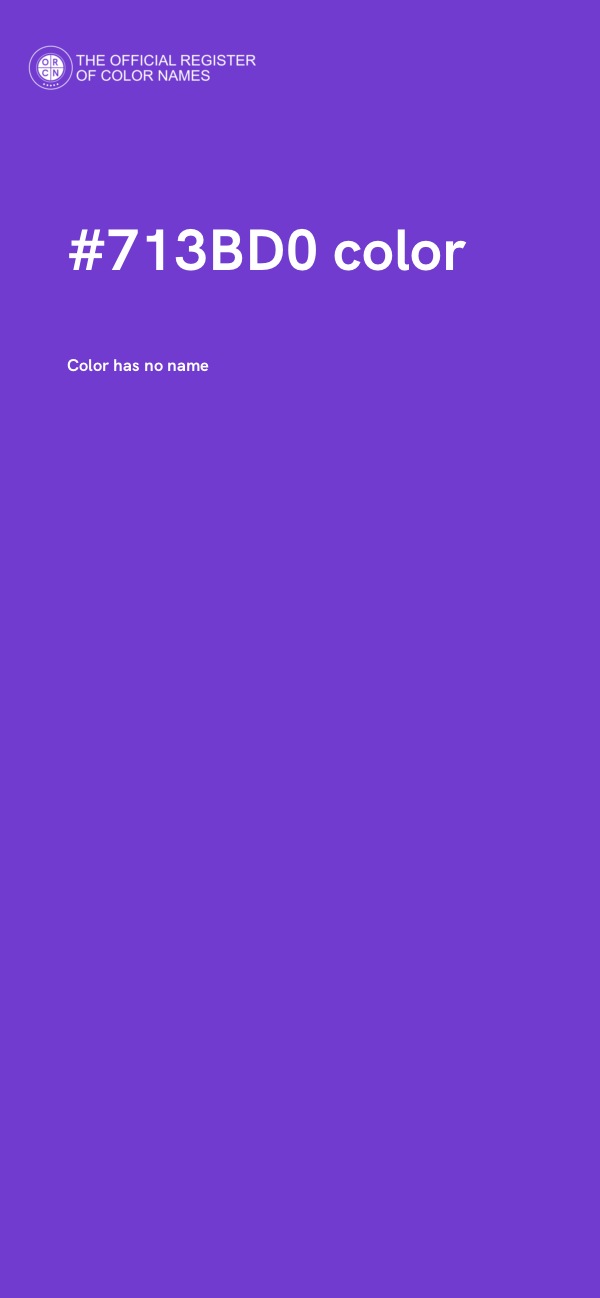 #713BD0 color image