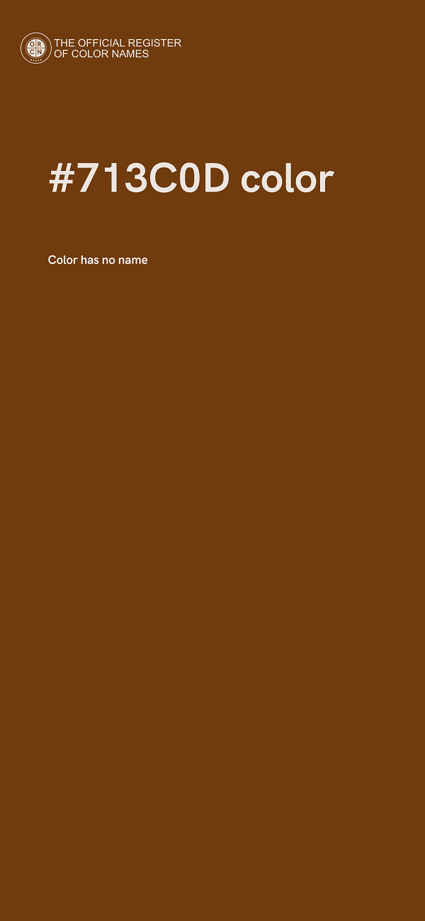 #713C0D color image