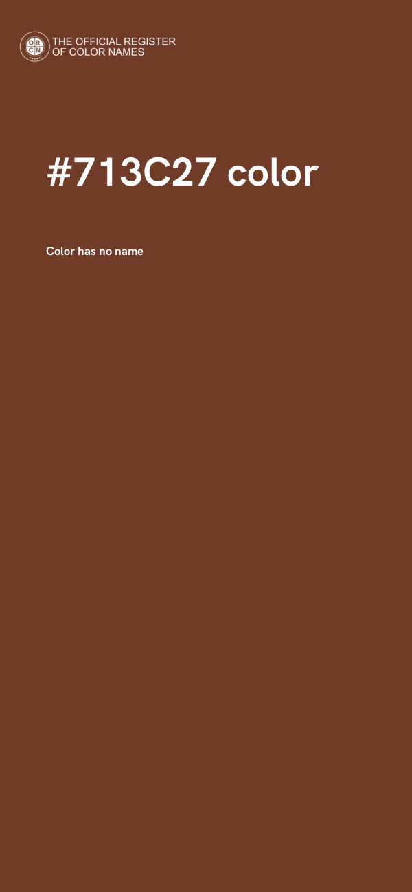 #713C27 color image