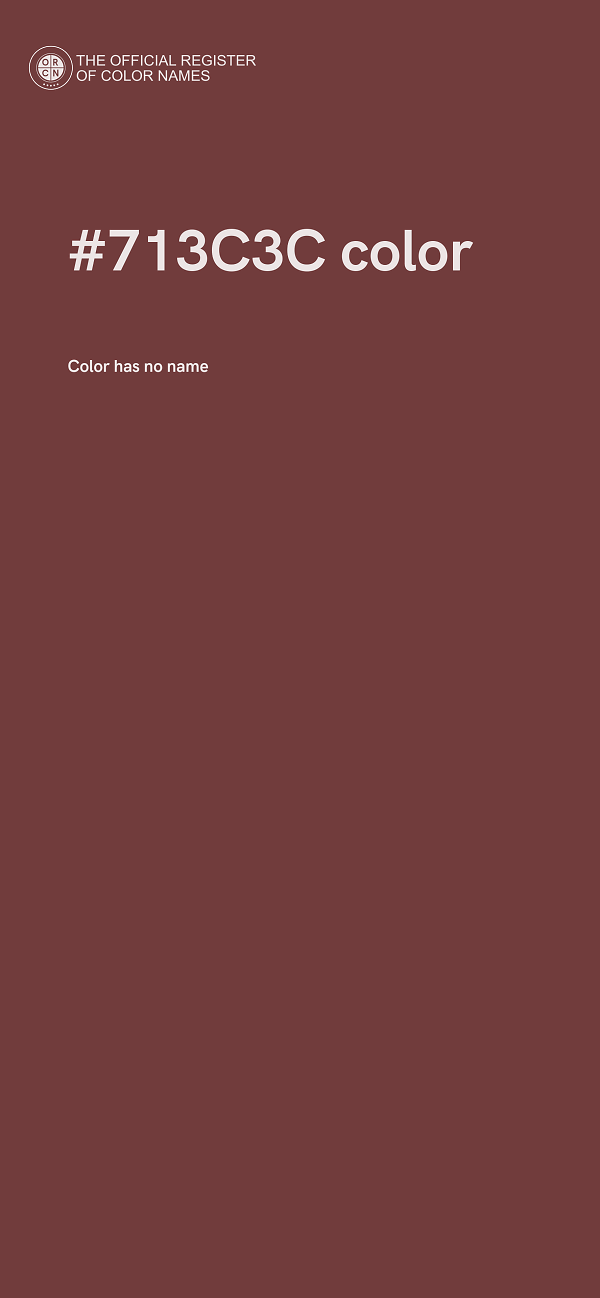 #713C3C color image