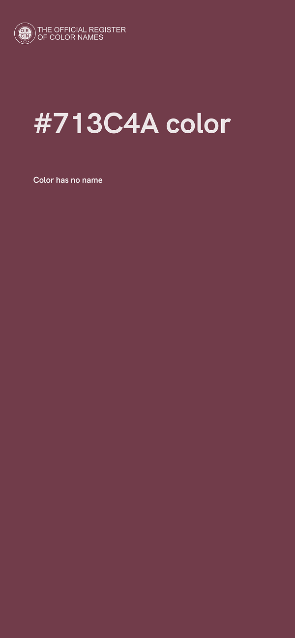 #713C4A color image