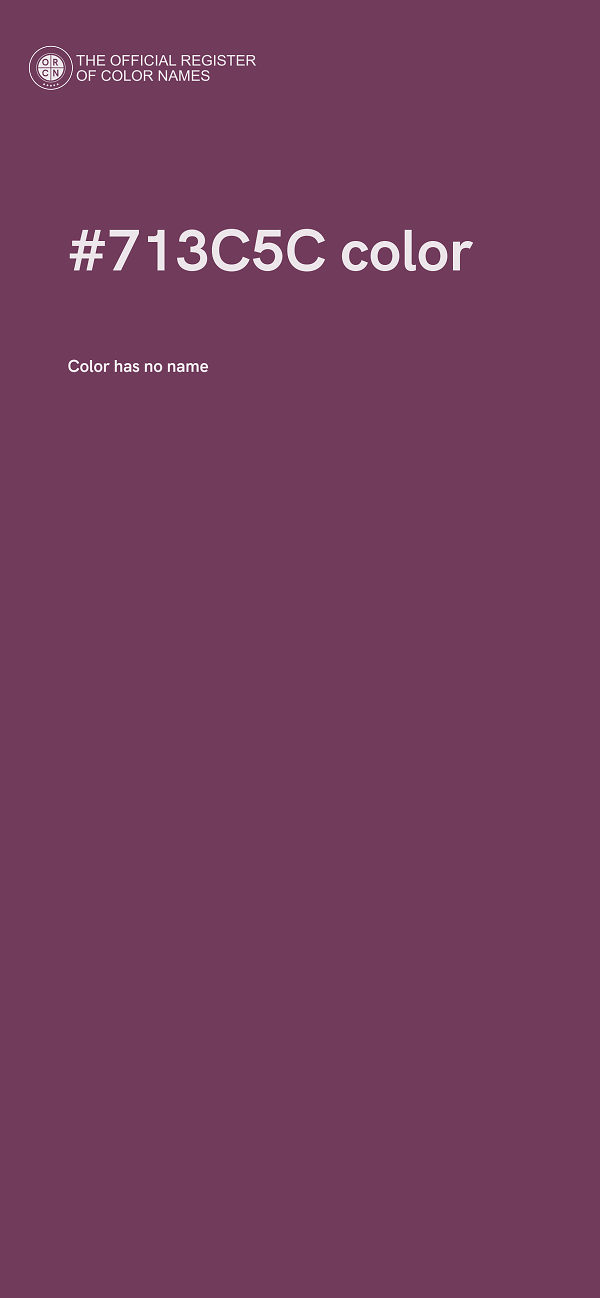 #713C5C color image