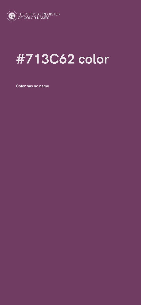 #713C62 color image