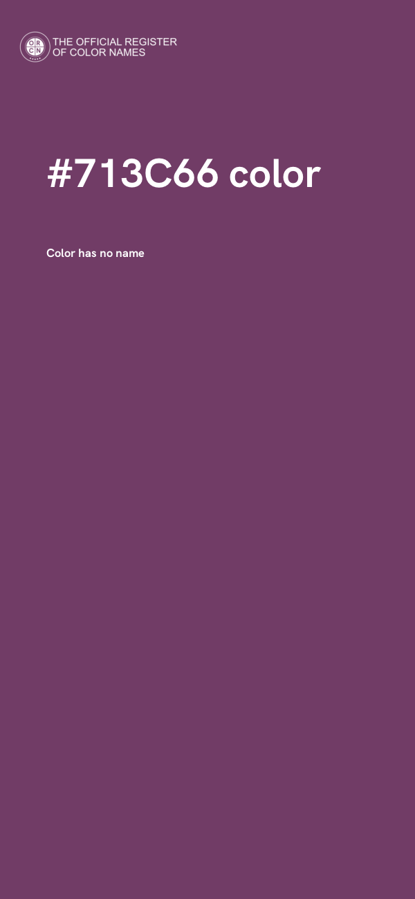 #713C66 color image