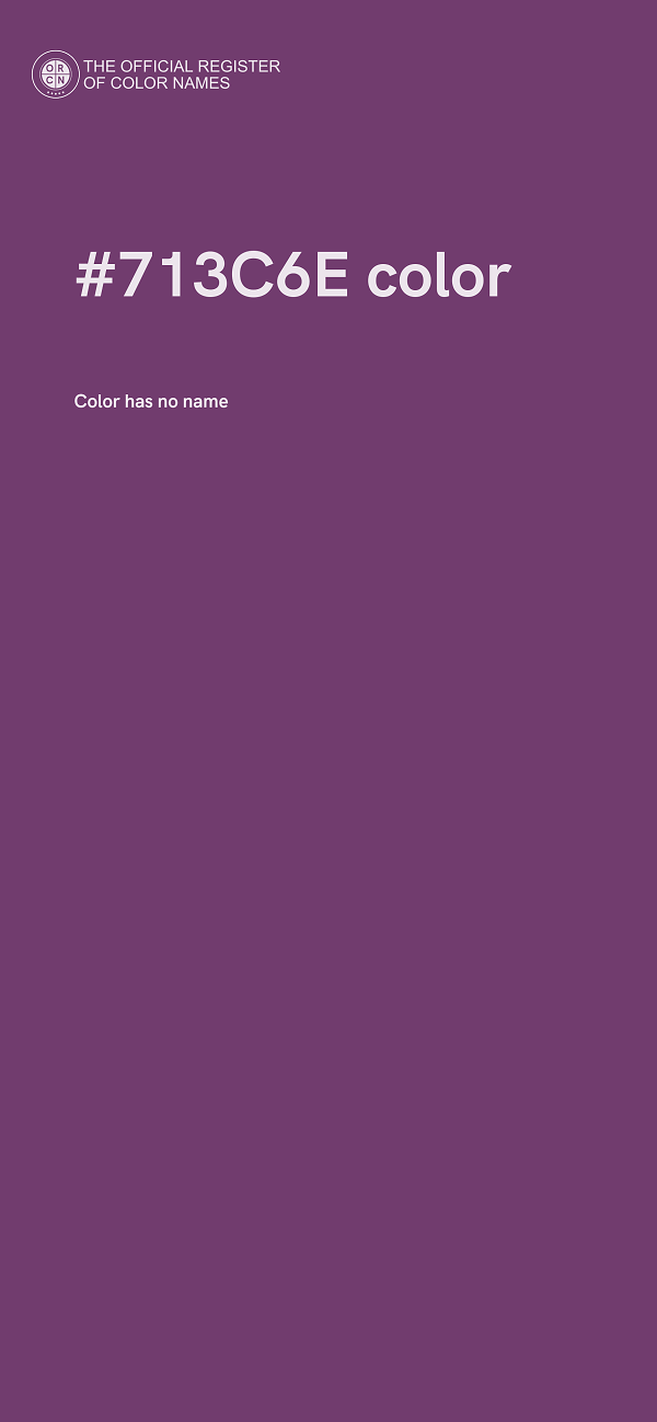 #713C6E color image