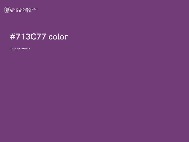 #713C77 color image