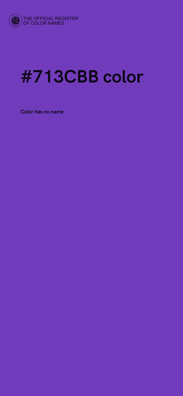 #713CBB color image