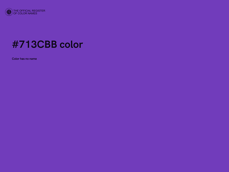 #713CBB color image