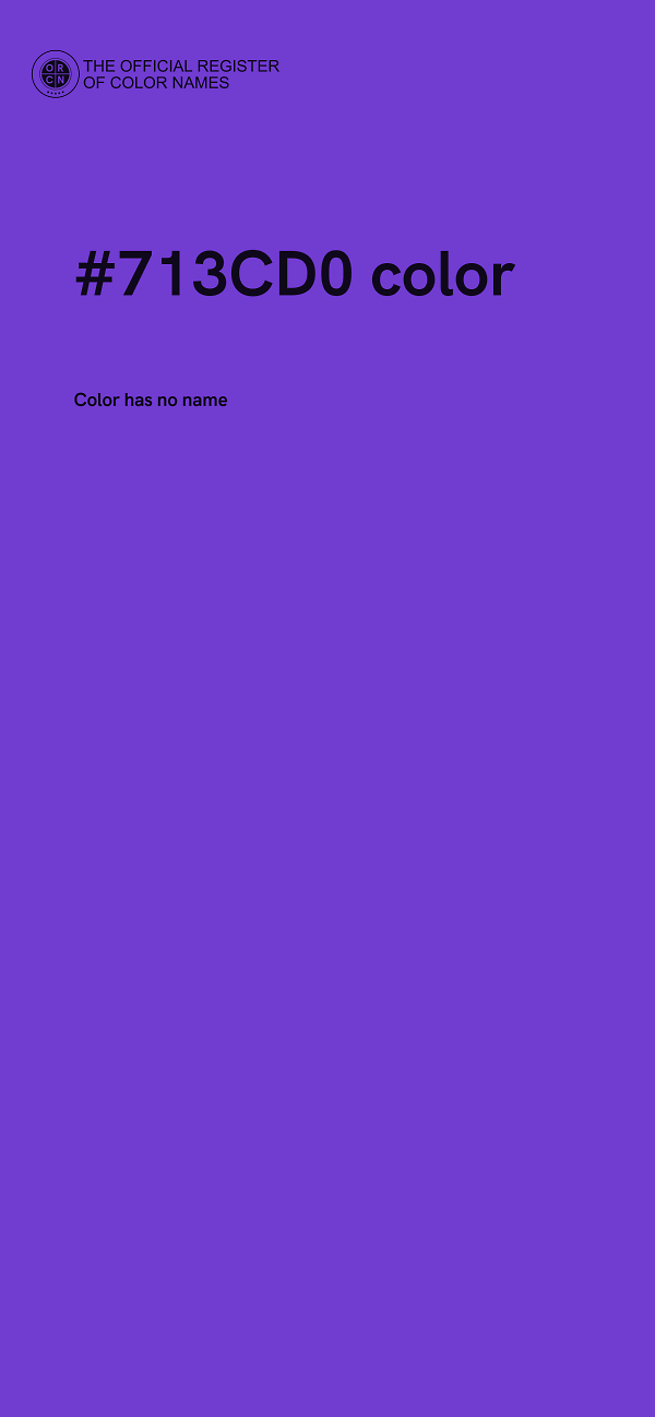 #713CD0 color image