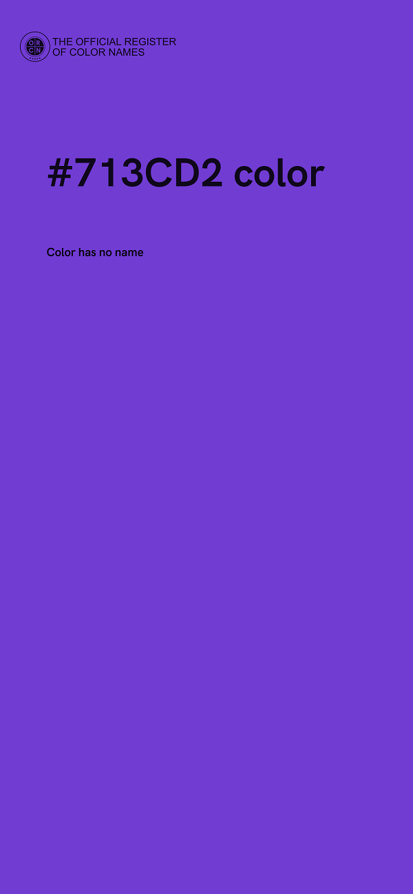 #713CD2 color image