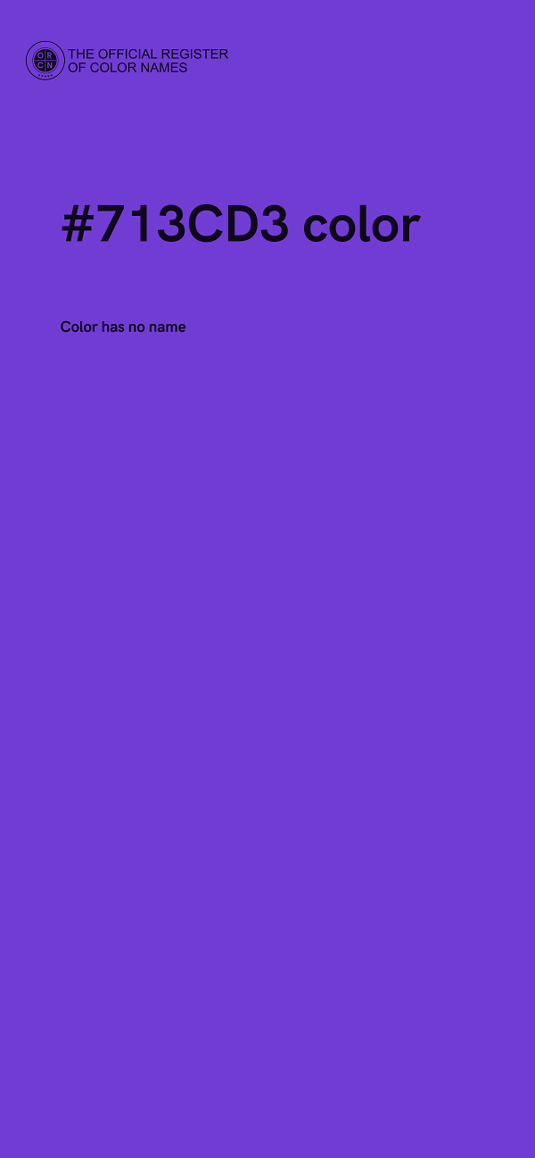 #713CD3 color image