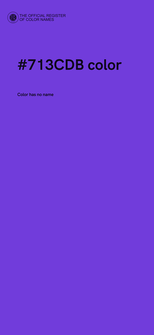 #713CDB color image