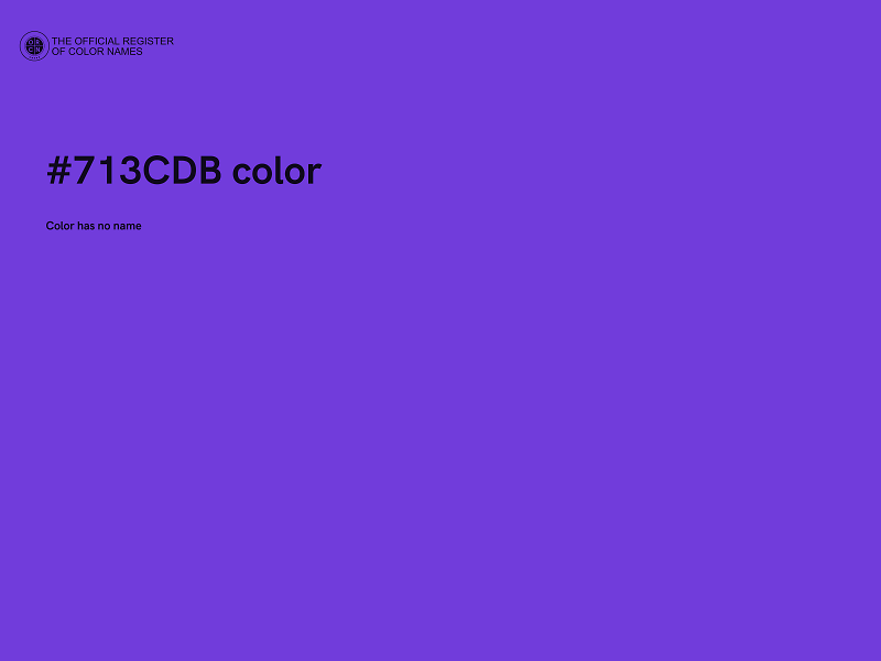#713CDB color image