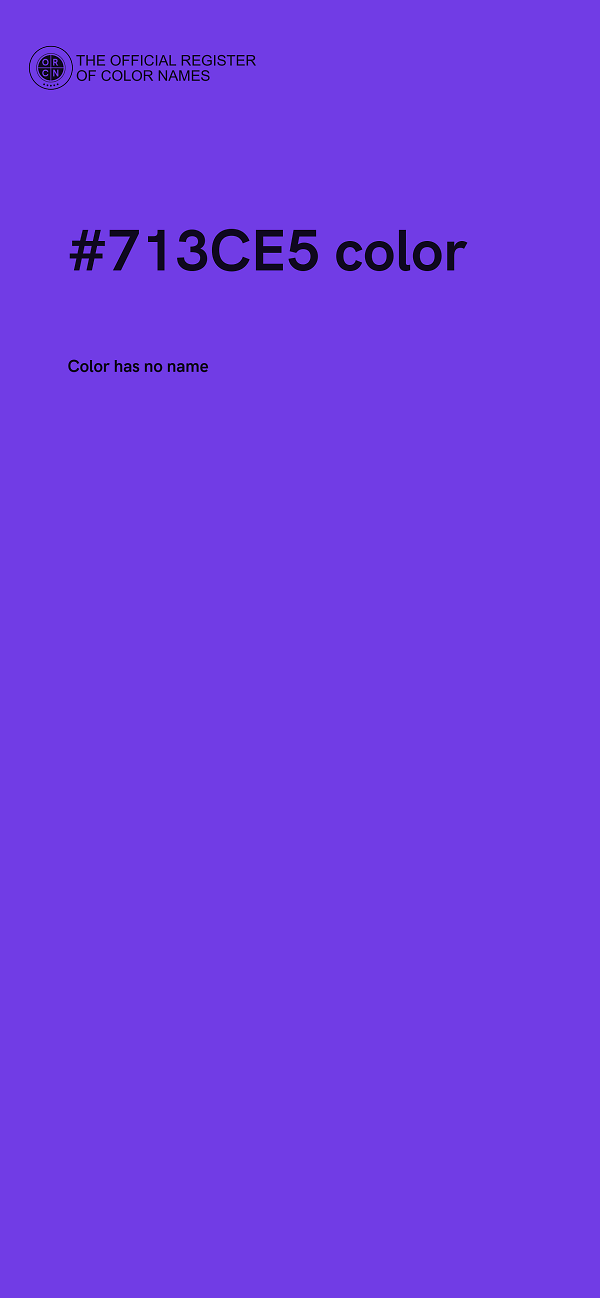 #713CE5 color image