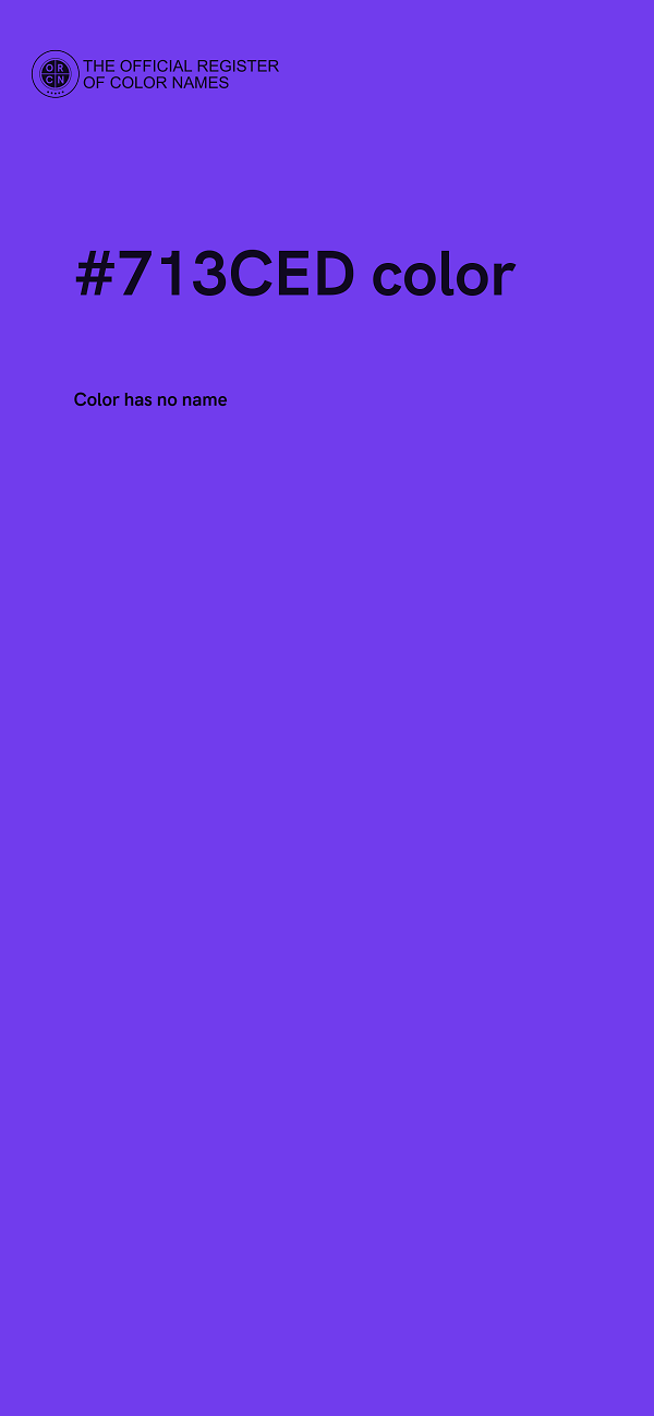 #713CED color image