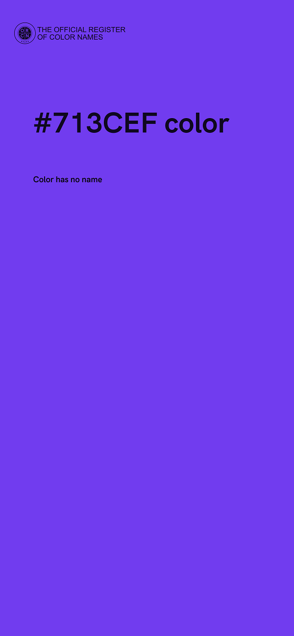 #713CEF color image