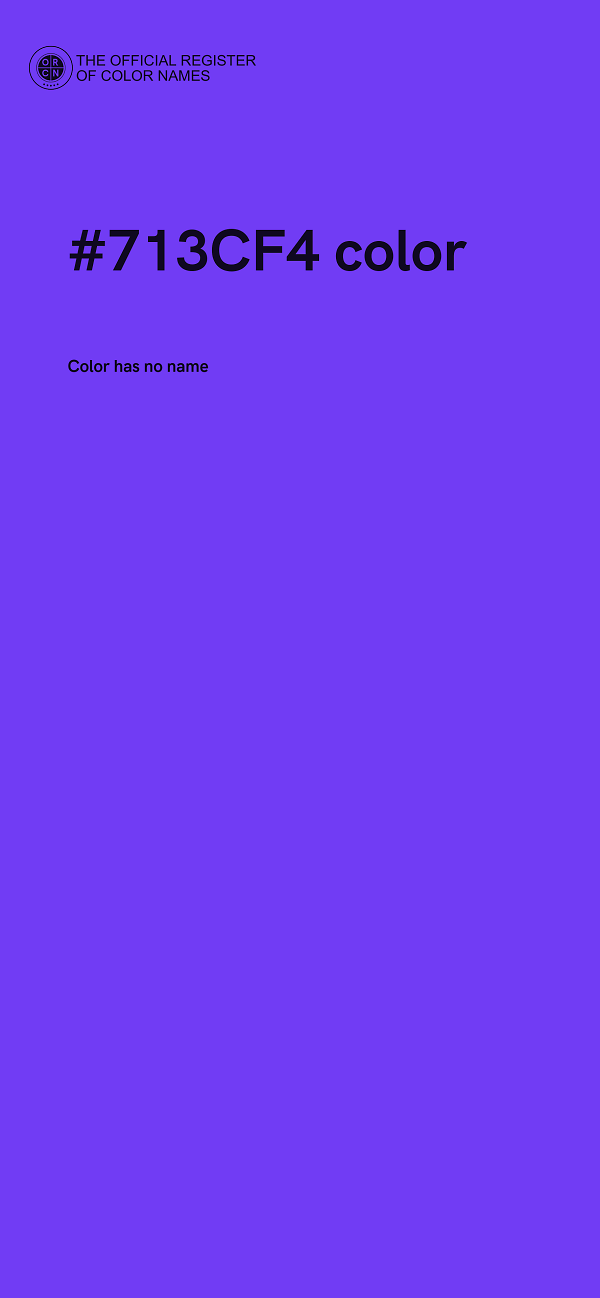 #713CF4 color image