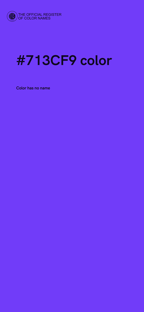 #713CF9 color image
