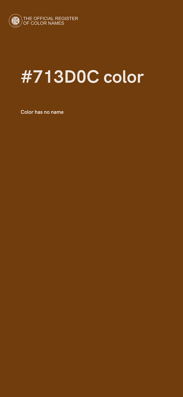 #713D0C color image
