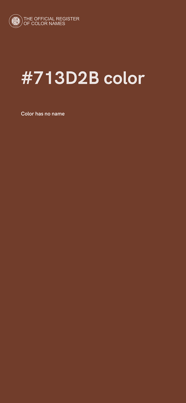 #713D2B color image