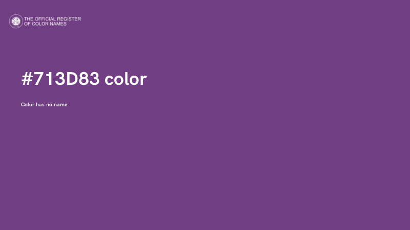 #713D83 color image