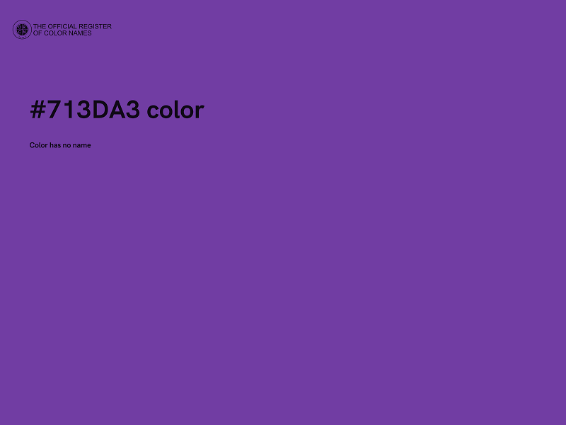 #713DA3 color image