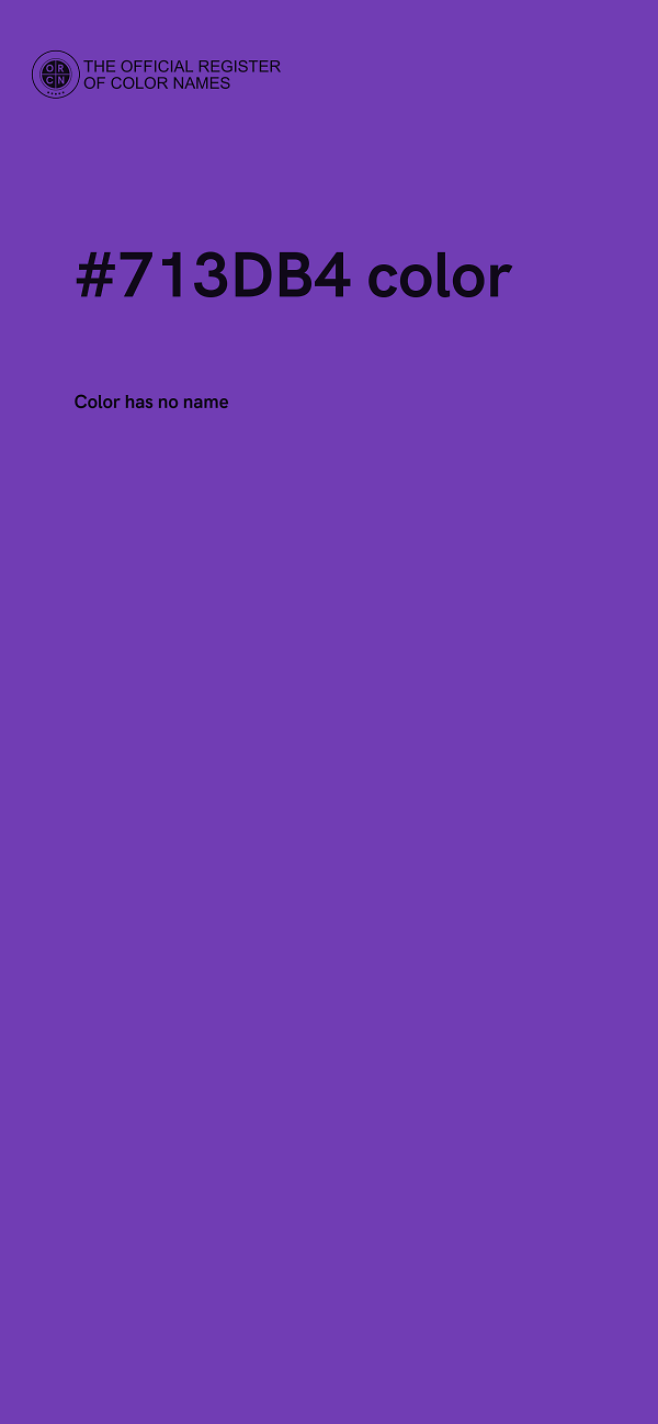 #713DB4 color image