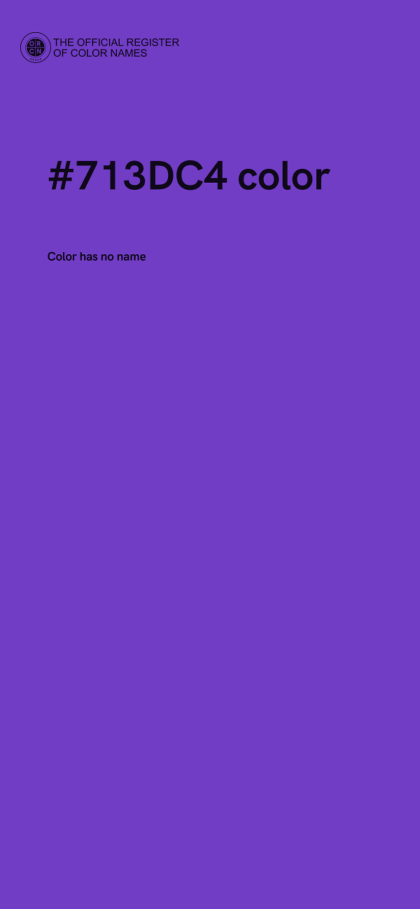 #713DC4 color image