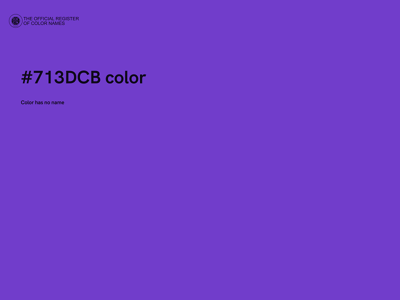 #713DCB color image