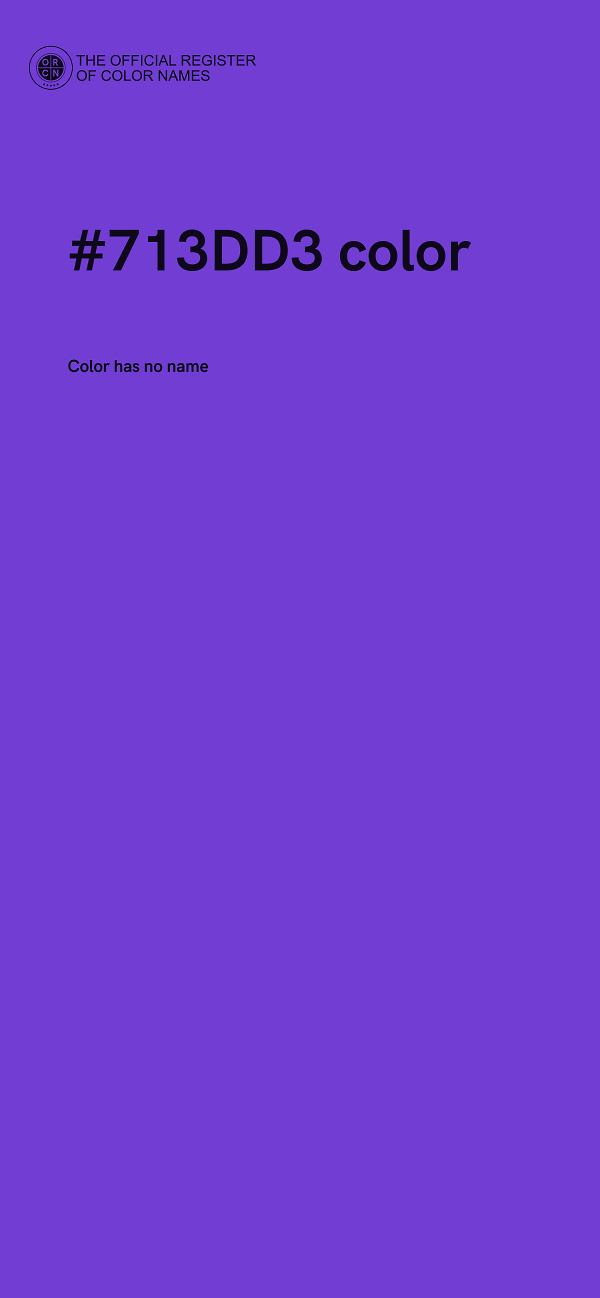 #713DD3 color image