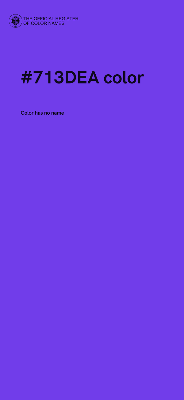 #713DEA color image