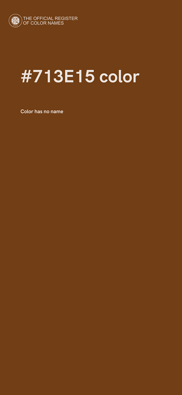 #713E15 color image