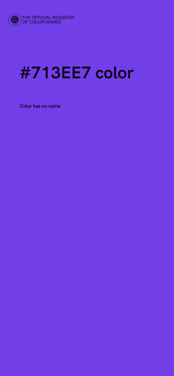 #713EE7 color image