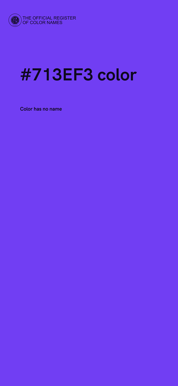 #713EF3 color image